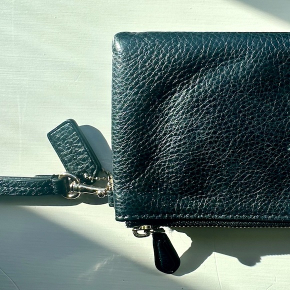 Coach Wristlet Leather Clutch Wallet - Picture 5 of 7